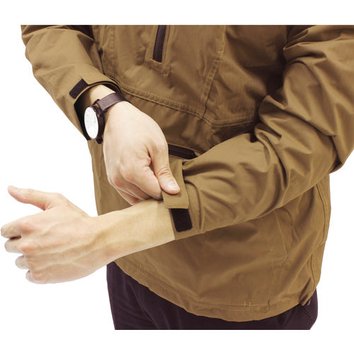 おたふく　ＦＢ−２０１キャメル　フーバーレインジャケットプルオー　Ｌ　FB-201-CA-L　1 枚