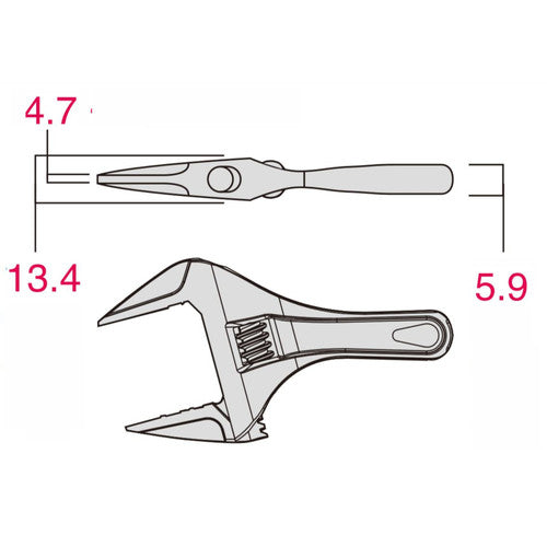 Fujiya Light Short Monkey (Black and Gold with Grip) FLS-32-BG 1 piece