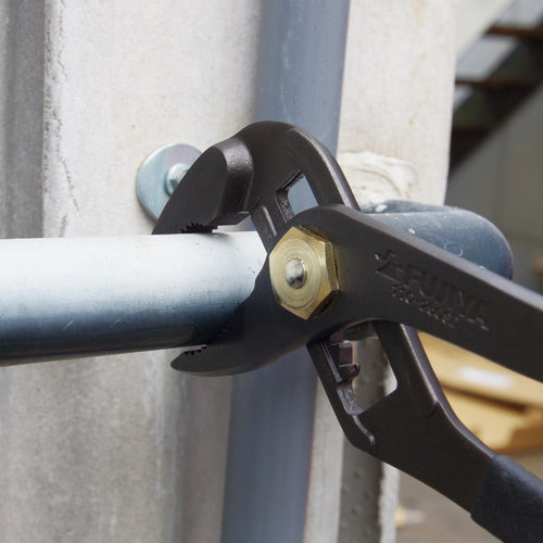 Fujiya Water Pump Pliers (Black Gold, Spring Attached, Driver Attached) 110-250SD-BG 1 Piece