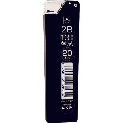 たくみ　建築用筆記具　マーキングシャープ１．３ｍｍ替芯　２Ｂ　7875　1 PK