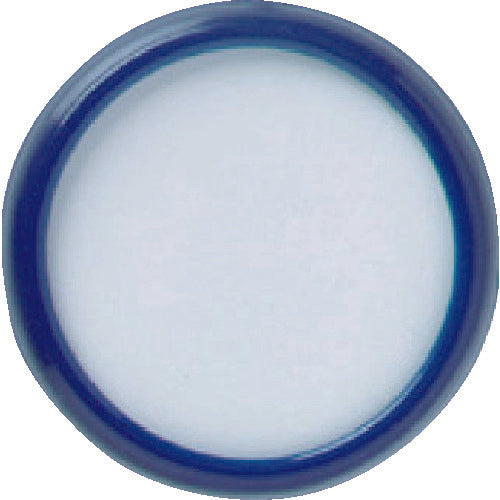ＴＲＵＳＣＯ　丸型名札　クリップピン両用タイプ　Φ４５　青　TCNF45-B　1 個