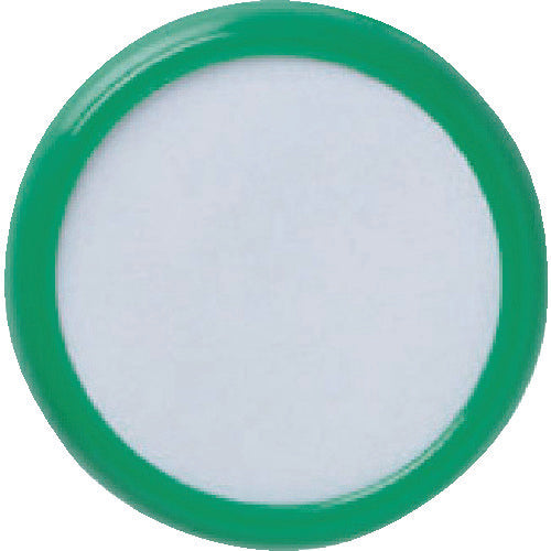 ＴＲＵＳＣＯ　丸型名札　クリップピン両用タイプ　Φ４５　緑　TCNF45-GN　1 個