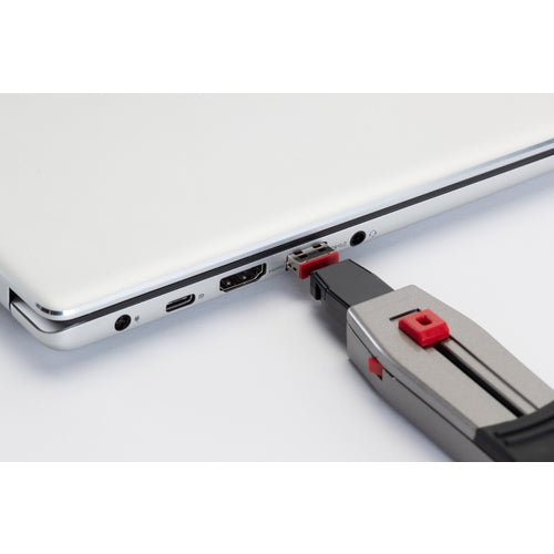 ＰＡＮＤＵＩＴ　Ｓｍａｒｔｋｅｅｐｅｒシリーズ　ＵＳＢ　Ｔｙｐｅ−Ａ用　セキュリティブロック　赤　５個入　SKUSBA-V　1 袋