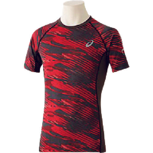 ASICS [Sold out and discontinued] Winjob half sleeve shirt Burgundy/dark gray S 2271A040.601-S 1 unit