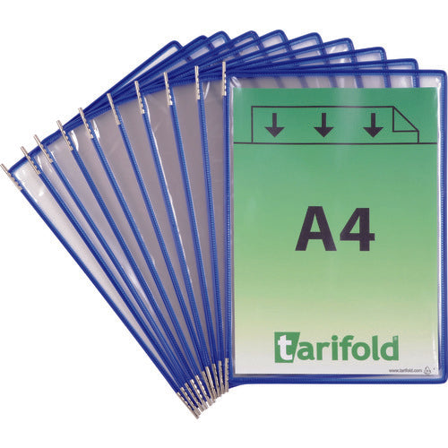 타리폴드 게시 파일 스탠드용 포켓 A4X10장들이 블루 114001 1 S