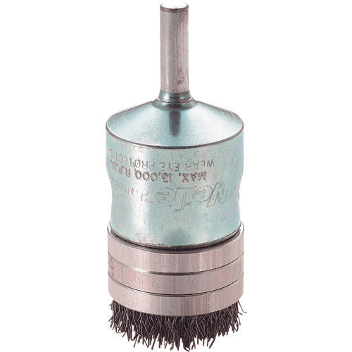 BURRTEC Crimped shaft end brush with RING, outer diameter 16 SW EBR-20SW 3756100 1 piece
