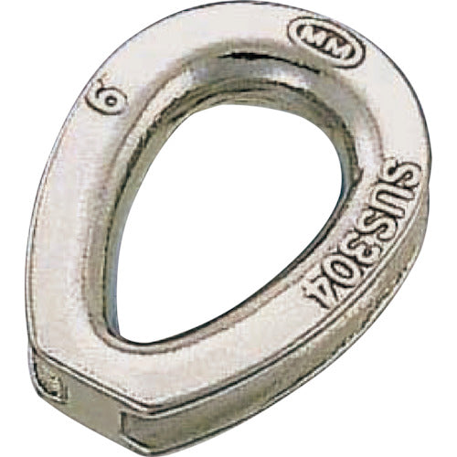 Mizumoto Stainless Steel Thimble for Rope Diameter 14mm A-1048 1 pc