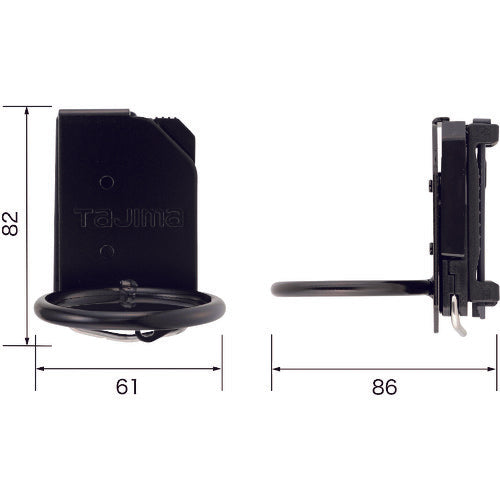 Tajima Detachable Tool Holder Steel Hammer 1 Hole SFKHI-H1 1 pc