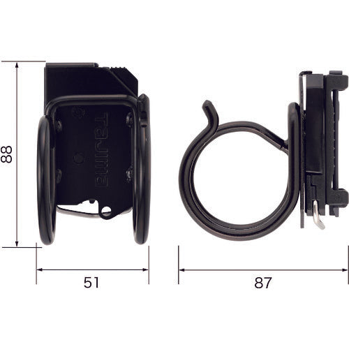 タジマ　着脱式工具ホルダースチール　ハンマー横　SFKHI-HH　1 個