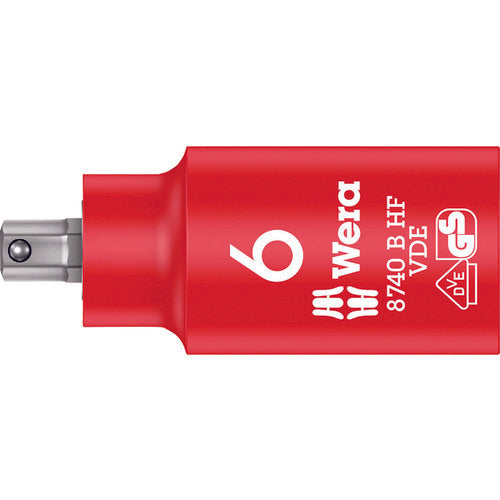 Wera 8740 B VDE Insulated Holding Function Bit Socket SW 6.0 004902 1 piece