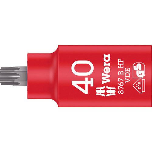 Wera 8767 B VDE Insulated Holding Function Bit Socket TX 40 004924 1 piece