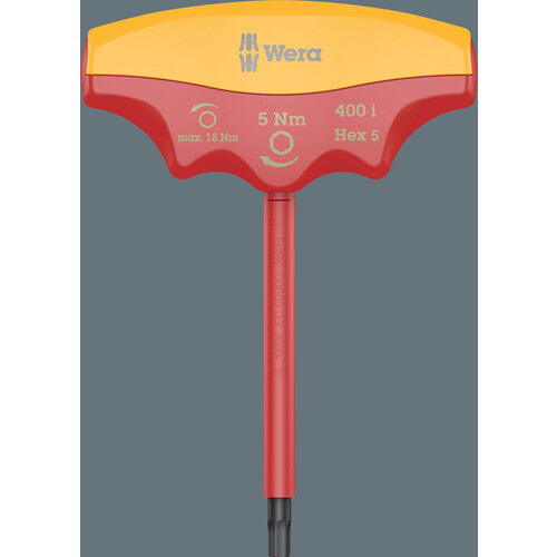 Wera 400i VDE insulated torque driver T-type Hex Plus Hexagon 5.0 / 5.0 Nm 004981 1 pc