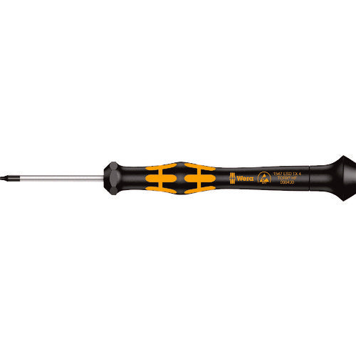 Ｗｅｒａ　精密ドライバー　１５６７　ＥＳＤ静電対策　ＨＦトルクスマイクロドライバー　刃先Ｔ４　軸長４０ｍｍ　030400　1 本