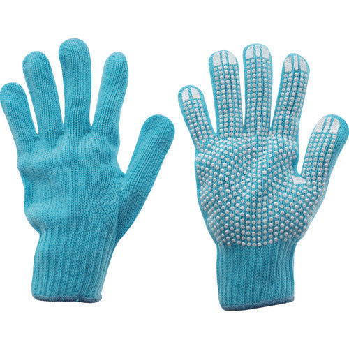 TRUSCO Colored Nylon Anti-Slip Work Gloves Blue TCNSG-B 1 Pair