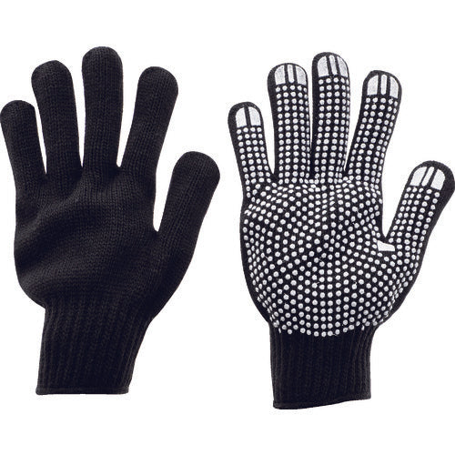 TRUSCO Colored Nylon Anti-Slip Work Gloves Black TCNSG-BK 1 Pair