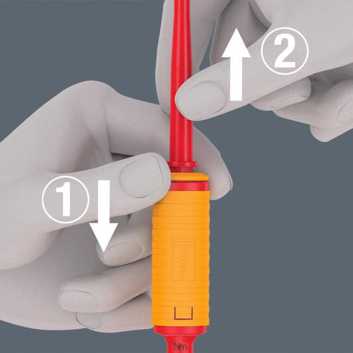 Wera 7444 VDE insulated torque driver (preset) 1.7-3.5Nm 074757 1 piece