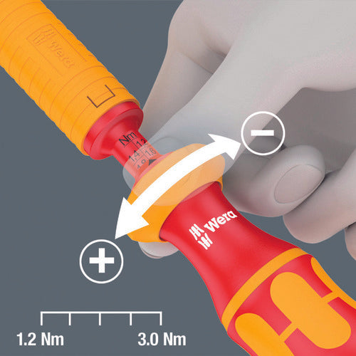 Wera 7444 VDE insulated torque driver (preset) 1.7-3.5Nm 074757 1 piece