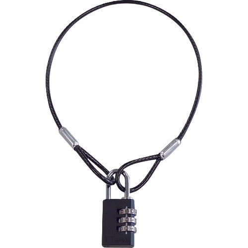 SOL Dial Key Wire &amp; Padlock Dial Lock Type 545mm 3180-30S 1 pc