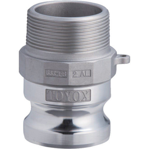 토요쿠스 캠록 어댑터 수나사 알루미늄 633-FB 2-1/2인치 AL 633-FB-2-1/2-AL 1개