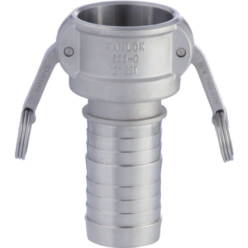 トヨックス　カムロック　カプラー　ホースシャンク　ステンレス　６３３−Ｃ　４インチ　ＳＳＴ　633-C-4-SST　1 個