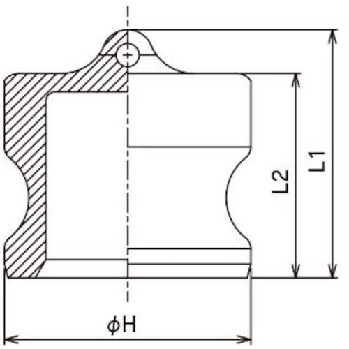トヨックス　カムロック　アダプター　ダストプラグ　ステンレス　６３４−Ａ　４インチ　ＳＳＴ　634-A-4-SST　1 個