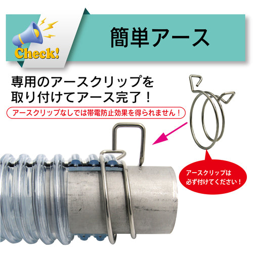 TOYOX TOYOFOODS EARTH HOSE (TFE) / TOYOTOP-E100℃ HOSE (TPE100C) CLIP (suitable hose size 38 x 50.6 mm) TFEC-38 TFEC-38 1 pc