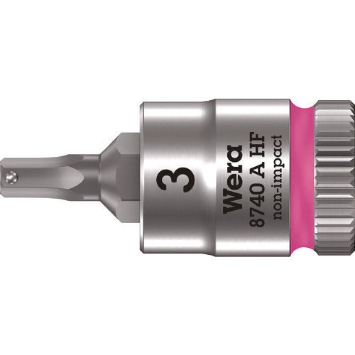 Ｗｅｒａ　８７４０Ａ　ＨＦソケット　Ｈｅｘ−Ｐｌｕｓ３．０ｘ２８ｍｍ　003332　1 個