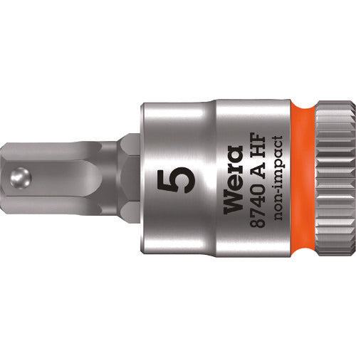 Ｗｅｒａ　８７４０Ａ　ＨＦソケット　Ｈｅｘ−Ｐｌｕｓ　５．０ｘ２８ｍｍ　003335　1 個