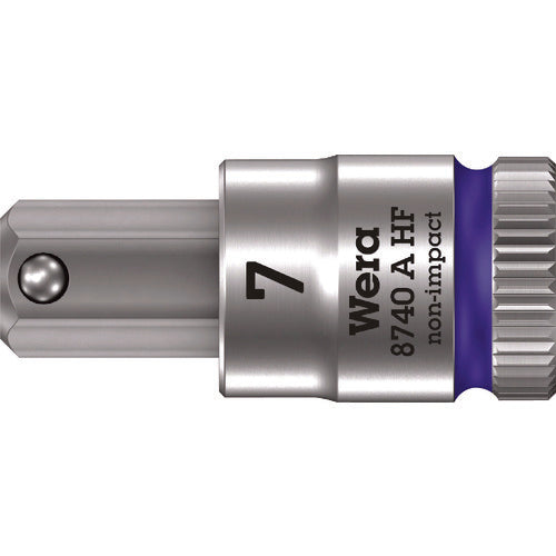 Ｗｅｒａ　８７４０Ａ　ＨＦソケット　Ｈｅｘ−Ｐｌｕｓ　７．０ｘ２８ｍｍ　003341　1 個