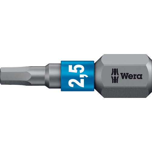Ｗｅｒａ　８４０／１　ＢＴＺ　ヘックスプラスビット　２．５　ｘ　２５　ｍｍ　056682　1 本