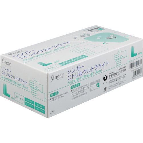 가수 니트릴 울트라 ​​라이트 화이트 (250 매입) L NBR0270PF-WB L 1 상자
