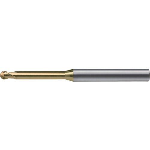 Union Tool HM Coated 2-Blade High Hardness Long Neck Ball R3 x Effective Length 22 x Blade Length 4.8 x Shank Diameter 6 HSLB2060-220 1 Piece