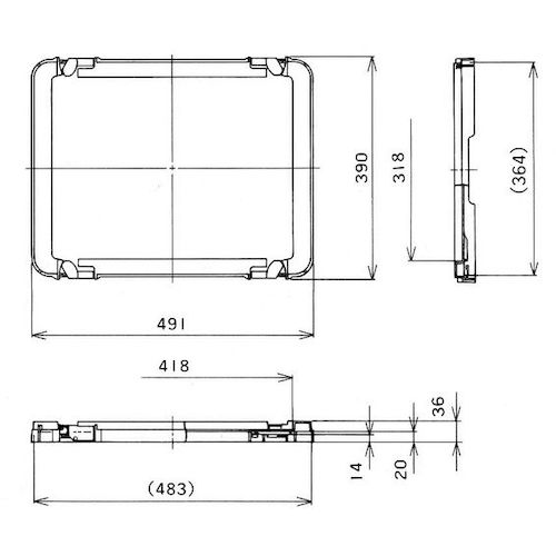 ＹＡＺＡＫＩ　ポリテナーＰＴ−１４，２１，２８用ロック付き蓋　ブルー　PT-28L SET ST B10　1 枚