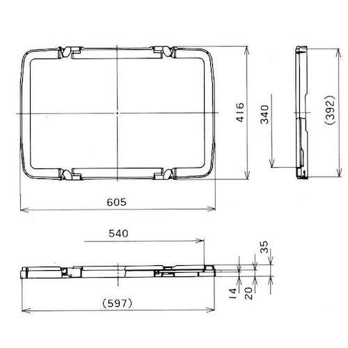 ＹＡＺＡＫＩ　ポリテナーＰＴ−１８Ｄ，２８Ｃ，３６Ｃ用ロック付き蓋　ブルー　PT-18DL SET ST B10　1 枚