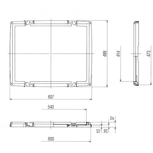 ＹＡＺＡＫＩ　ポリテナーＰＴ−７５用ロック付き蓋　ブルー　PT-75L SET ST B10　1 枚