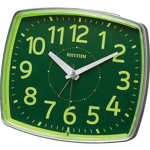 ＲＨＹＴＨＭ　クォーツ目覚まし時計（デジタル表示）（掛置兼用）　連続秒針　シルバー　8REA31SR19　1 個