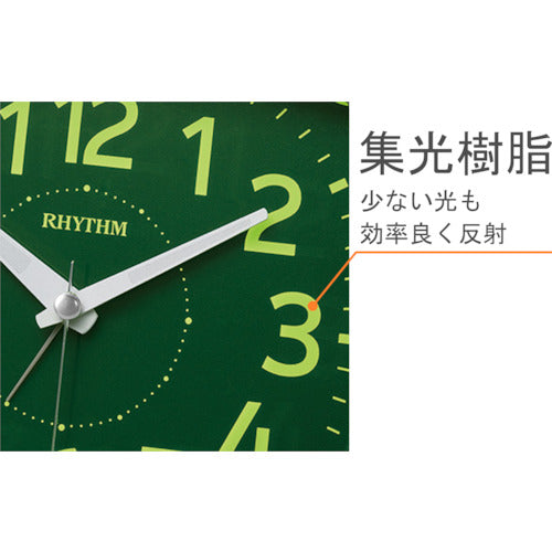 RHYTHM 쿼츠 알람 시계(디지털 표시)(걸치 겸용) 연속 초침 실버 8REA31SR19 1개