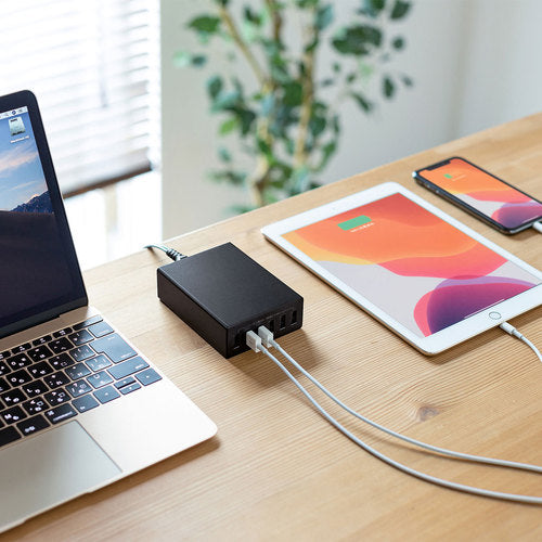 SANWA USB Charger Black ACA-IP67BK 1 unit