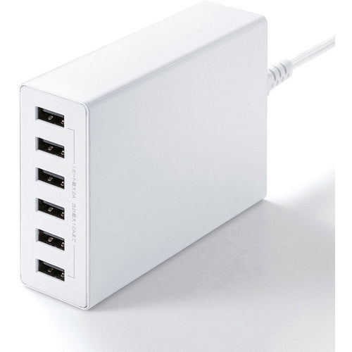 SANWA USB Charger White ACA-IP67W 1 unit