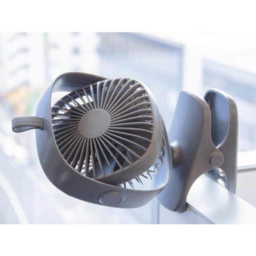 ＴＲＵＳＣＯ　【今季完売】充電式クリップファン　CLFN-GY　1 個