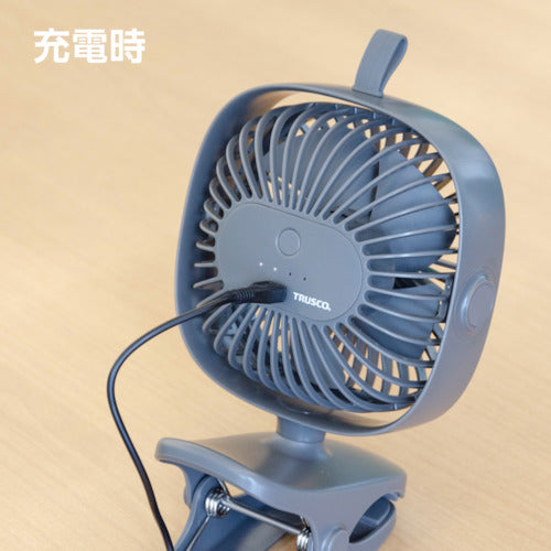ＴＲＵＳＣＯ　【今季完売】充電式クリップファン　CLFN-GY　1 個
