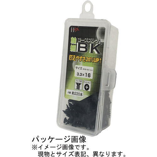 ＤＡＩＤОＨＡＮＴ　ＳＨＣ　軸細コーススレッドＢＫ　３．３ｘ１６　（２２０本）　10176837　1 箱