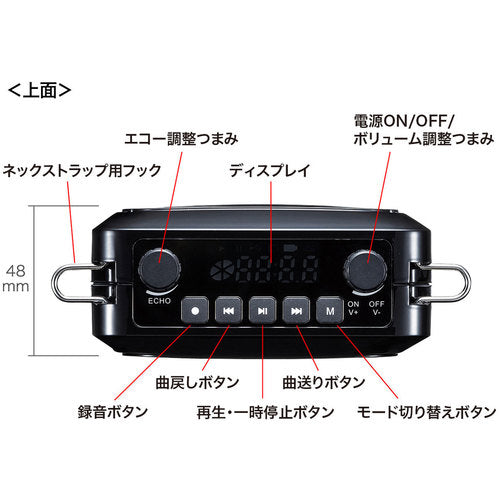 ＳＡＮＷＡ　ハンズフリー拡声器スピーカー　MM-SPAMP9　1 台