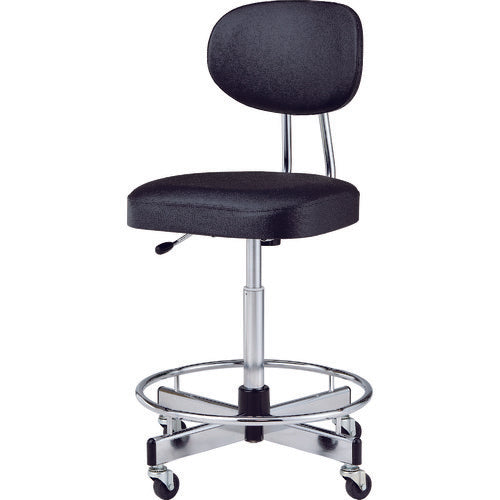 ノーリツ　製図用チェア　ビニールレザー　ブラック　TL-17L-Z　1 脚