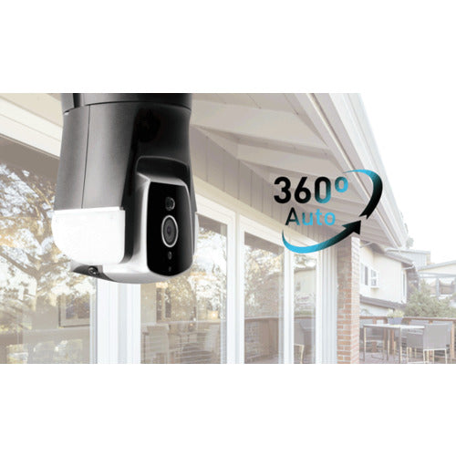 AMARYLLO Socket-type outdoor automatic tracking security camera Triton ACR160832BKE26 1 unit