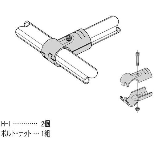 ＹＡＺＡＫＩ　メタルジョイント　イレクター　４個入　ＨＪ−１　Ｓ４　HJ-1-S4-BL　1 個