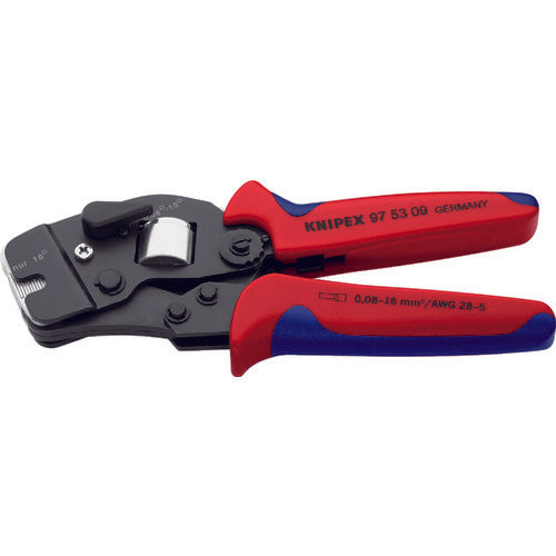 ＫＮＩＰＥＸ　９７５３−０９　ワイヤーエンドスリーブ圧着ペンチ　9753-09　1 丁