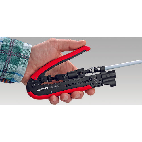 ＫＮＩＰＥＸ　コンプレッションツール同軸端子用　9740-20SB　1 丁