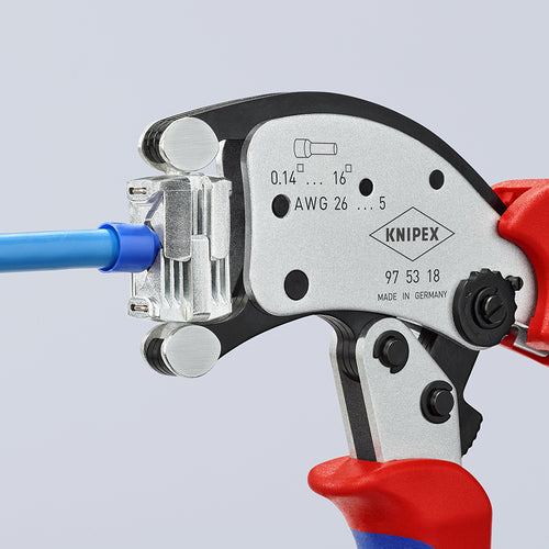 KNIPEX 멀티 어저스트 와이어 엔드 압착 펜치 9753-18 1 丁