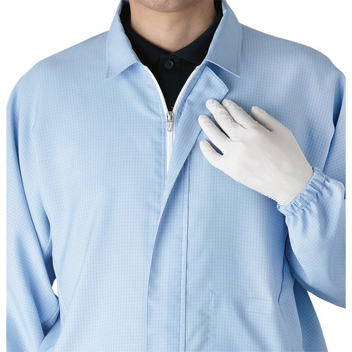 ミドリ安全　ＩＥＣ規格対応クリーン上衣　ＶＥＹＧ２０１Ｂ　Ｍ　VEYG201B-M　1 着